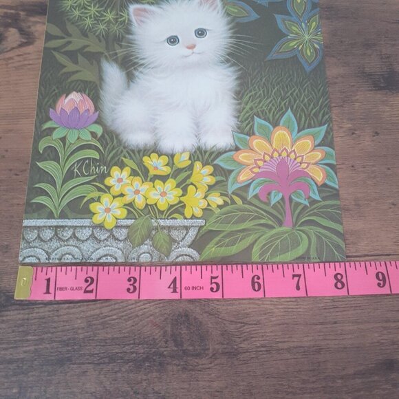 Arthur A Kaplan K Chin Puppies Kitten Floral Prints Set of 3 - Picture 15 of 16